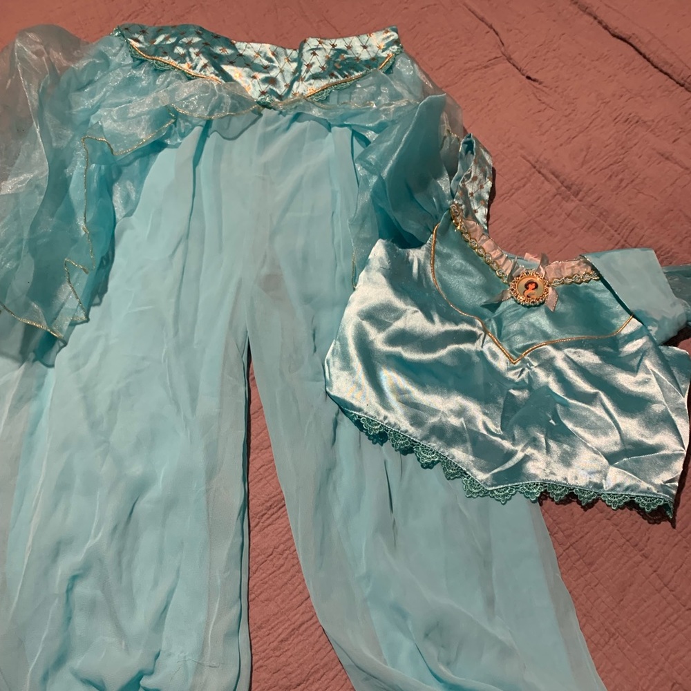 COPY - Girls princess jasmine costume dress up play 9/10